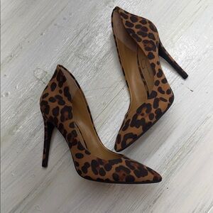 Jessica Simpson Leopard Print Stiletto Heels